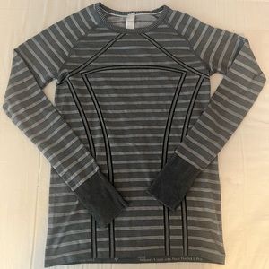 Gray Ivivva striped long sleeve shirt